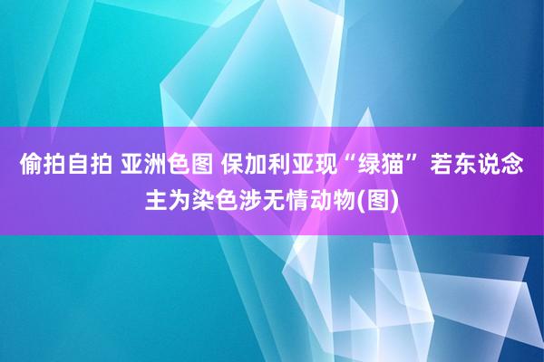 偷拍自拍 亚洲色图 保加利亚现“绿猫” 若东说念主为染色涉无情动物(图)