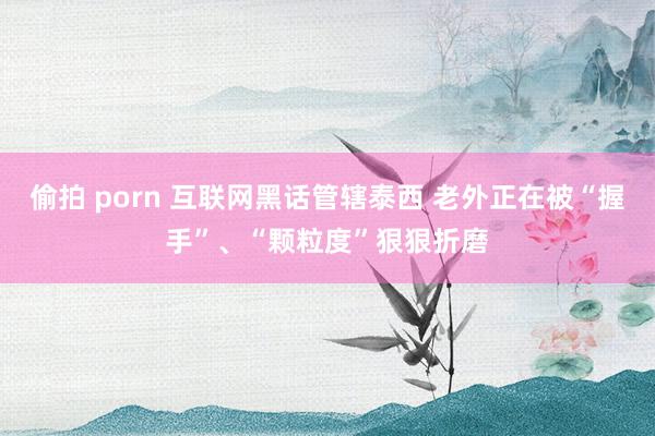 偷拍 porn 互联网黑话管辖泰西 老外正在被“握手”、“颗粒度”狠狠折磨