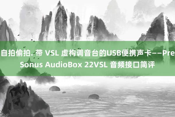 自拍偷拍. 带 VSL 虚构调音台的USB便携声卡——PreSonus AudioBox 22VSL 音频接口简评