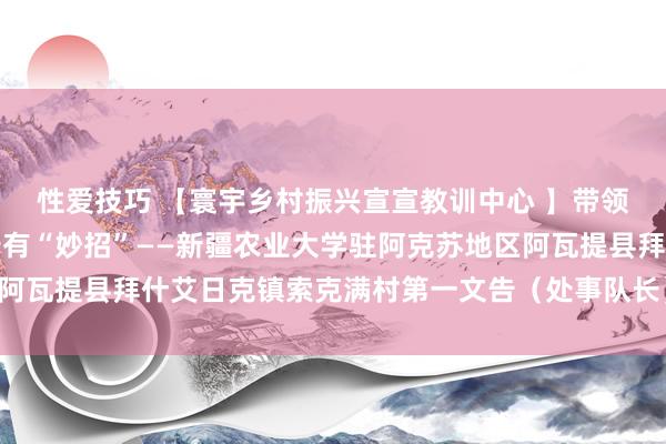 性爱技巧 【寰宇乡村振兴宣宣教训中心 】带领村民增收致富这位文告有“妙招”——新疆农业大学驻阿克苏地区阿瓦提县拜什艾日克镇索克满村第一文告（处事队长）吐逊江·斯迪克